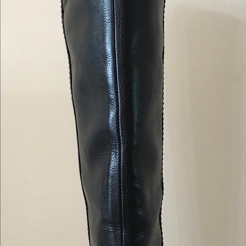 Dolce & Gabbana Black Leather KneeHi Riding Boots - Picture 4 of 6
